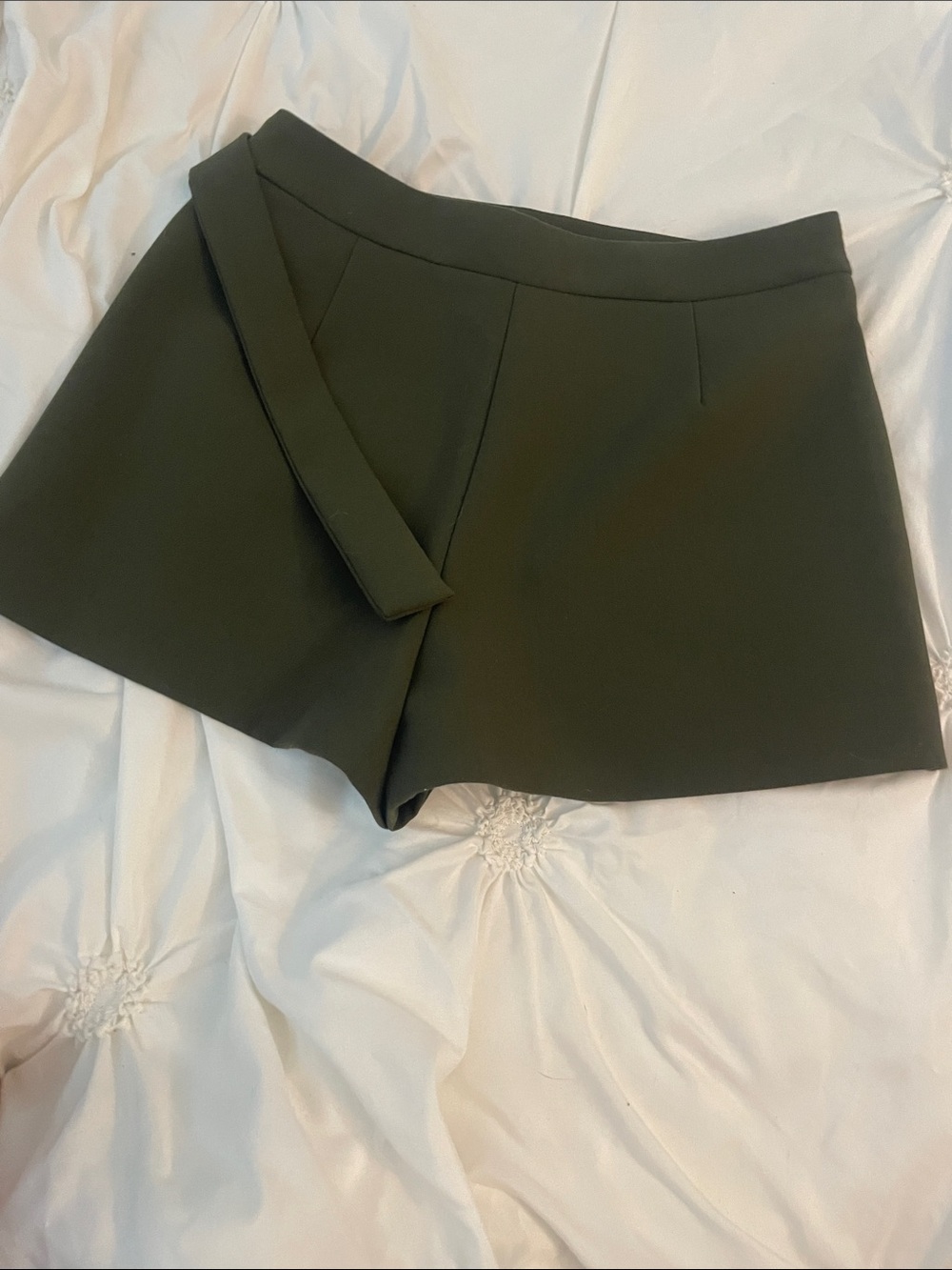 Zara Olive Green Cargo Skort with D-Ring Waist - Picture 6 of 7
